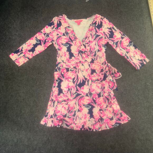 Lilly Pulitzer‎ Rilla Romper Wrap Shorts Size Medium - Picture 1 of 10